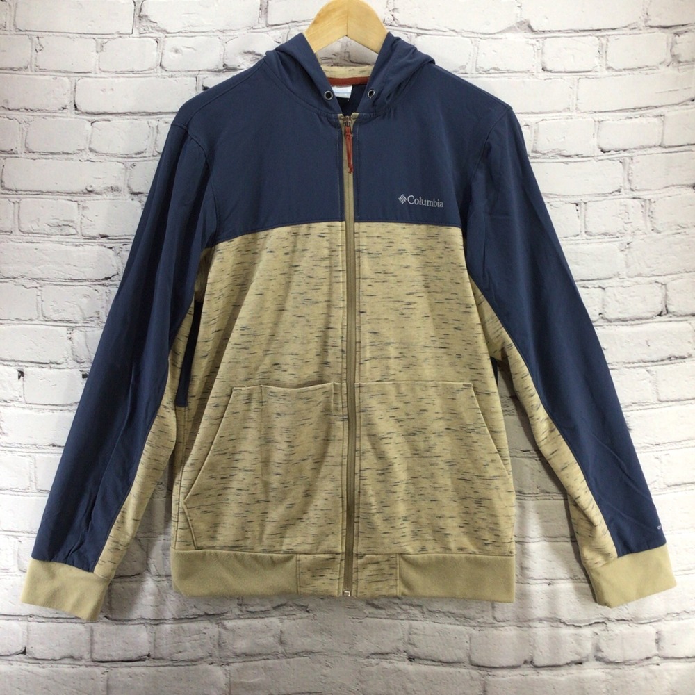 Columbia Omni‎ Shield Hoodie Jacket Mens Sz S Small Zip Up Color Block